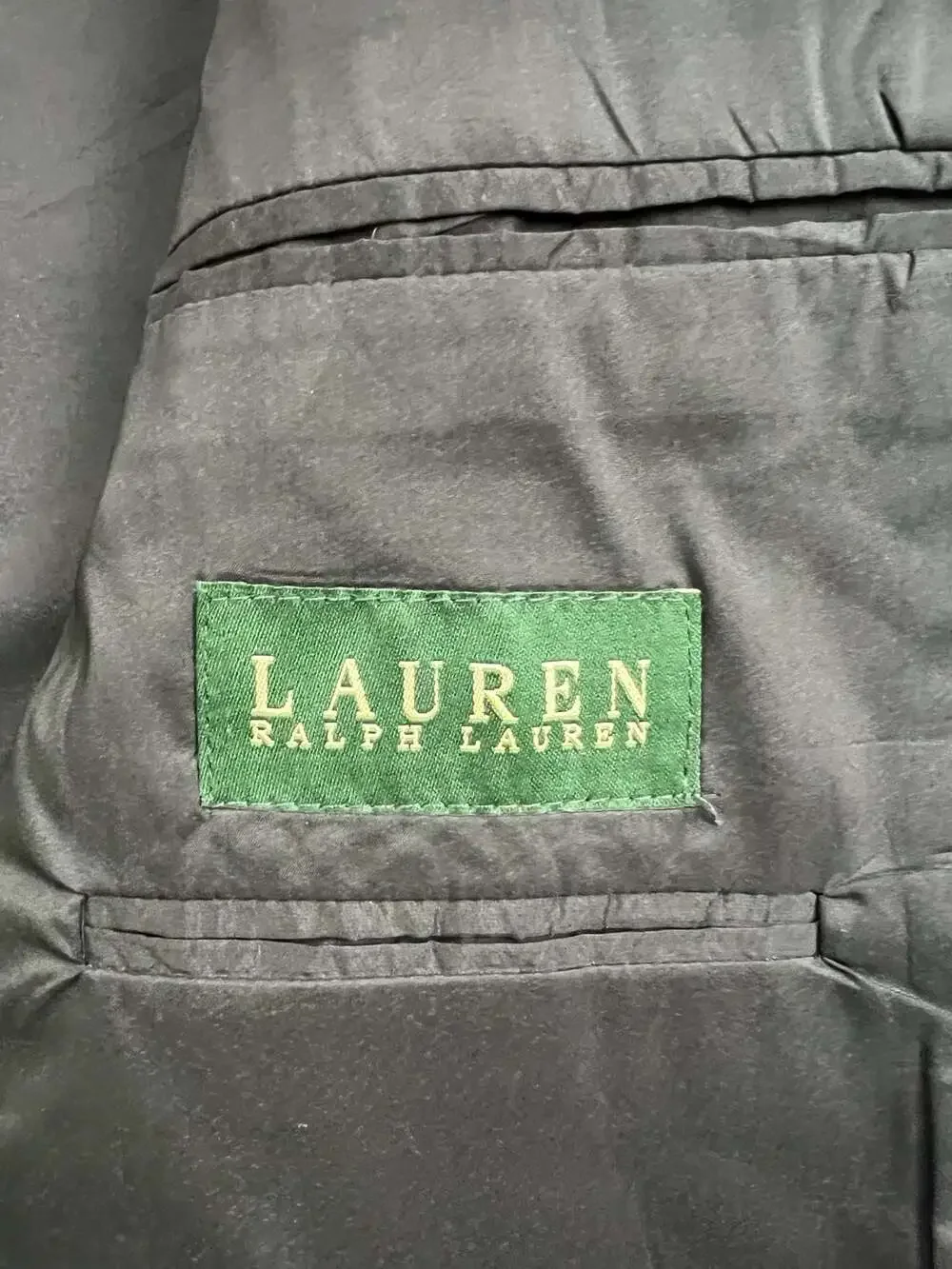 Lauren Ralph Lauren Gray Pinstripe 2-Button Wool Blazer Size 44S